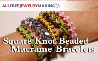 Bracetet brésilien noeud carré, vidéo pas à pas