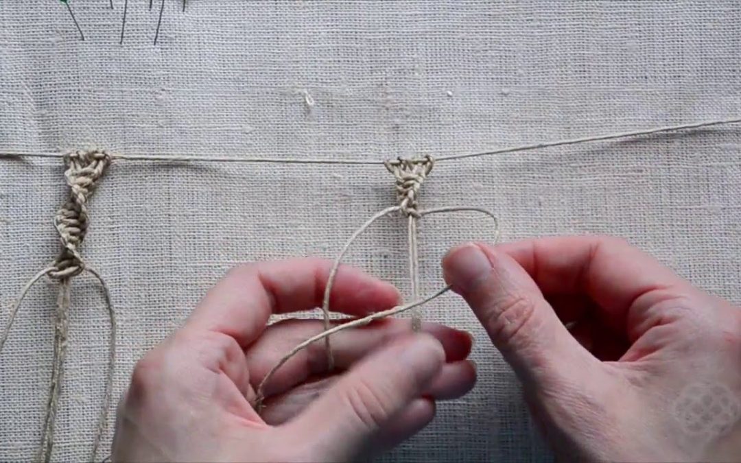 Bracelet en macramé, noeuds simples pur débutants (vidéo)