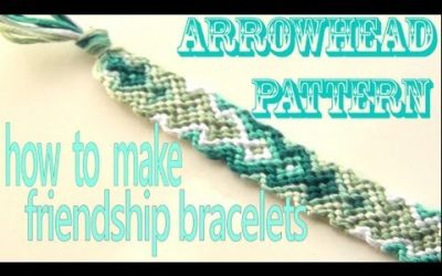 Vidéotutoriel, bracelet brésilien motif tête de flèche