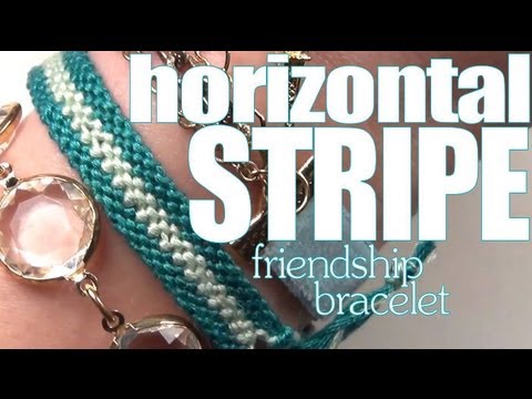 Comment fabriquer un bracelet de l’amitié à rayures horizontales
