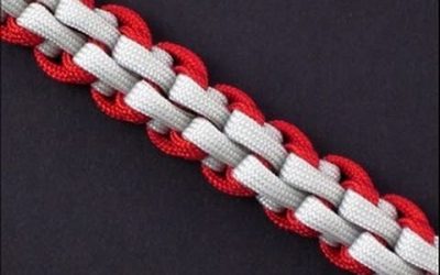 Comment réaliser un bracelet avec des lacets et noeuds, modèle « goutte de pluie »