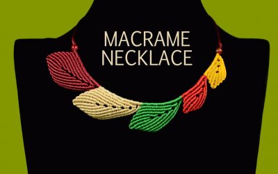 Comment fabriquer un collier en macramé en forme de feuilles automnales