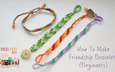 Bracelet de l’amitié motif rayures horizontales pour les débutants (tuto)