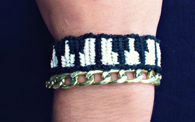 Comment réaliser un bracelet en macramé motif piano, vidéo pas à pas
