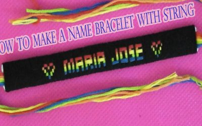 Bracelet de l&rsquo;amitié avec le prénom Maria Jose et un coeur, vidéo pas à pas