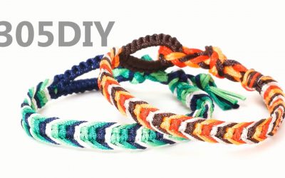 Bracelet brésilien motif arête, vidéo pas à pas