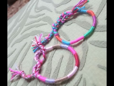 Deux manières de réaliser des bracelets en fil trop simples (Vidéo)