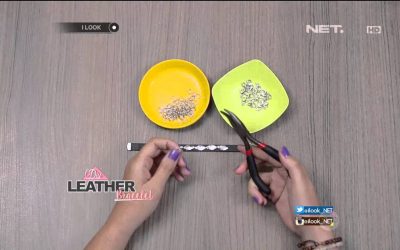 Comment réaliser un bracelet de tires en cuir et brillantes (Vidéo)